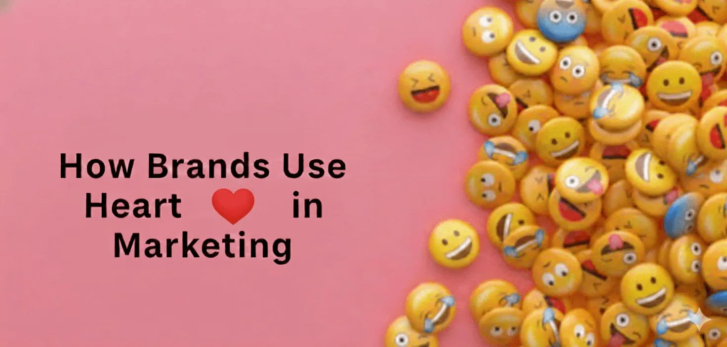 Heart emoji used by brands in digital marketing campaigns to express emotions and boost engagement