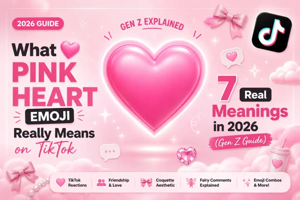 Pink Heart Emoji Meaning tiktok