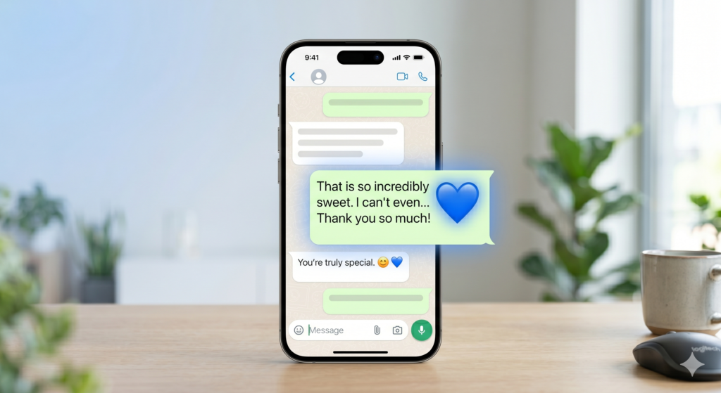 blue heart emoji meaning in whatsapp chat 💙 friendship trust and support
